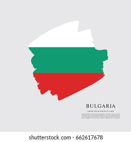 Vector illustration design of Bulgaria flag layout