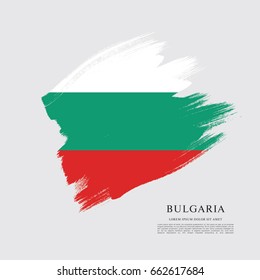 Vector illustration design of Bulgaria flag layout