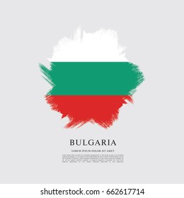 Vector illustration design of Bulgaria flag layout
