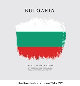 Vector illustration design of Bulgaria flag layout