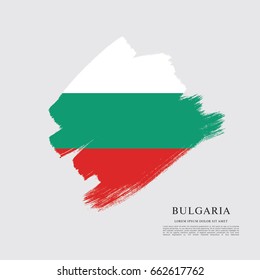 Vector illustration design of Bulgaria flag layout