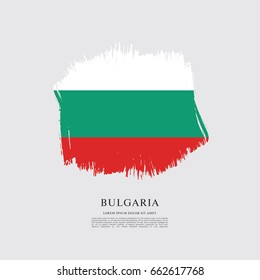 Vector illustration design of Bulgaria flag layout