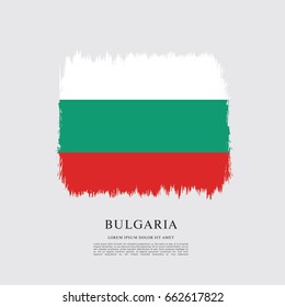 Vector illustration design of Bulgaria flag layout