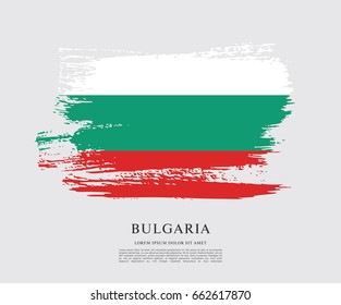 Vector illustration design of Bulgaria flag layout
