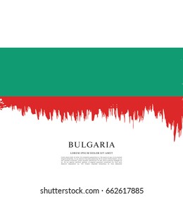 Vector illustration design of Bulgaria flag layout