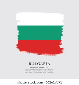 Vector illustration design of Bulgaria flag layout
