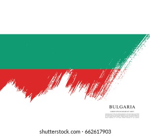 Vector illustration design of Bulgaria flag layout