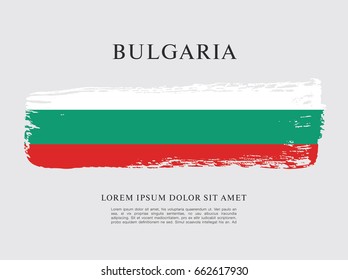 Vector illustration design of Bulgaria flag layout