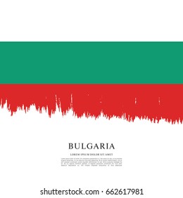 Vector illustration design of Bulgaria flag layout