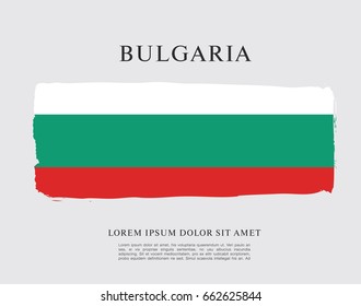 Vector illustration design of Bulgaria flag layout