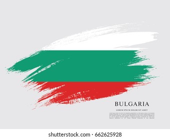 Vector illustration design of Bulgaria flag layout