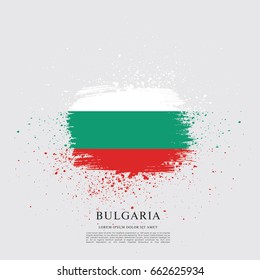 Vector illustration design of Bulgaria flag layout