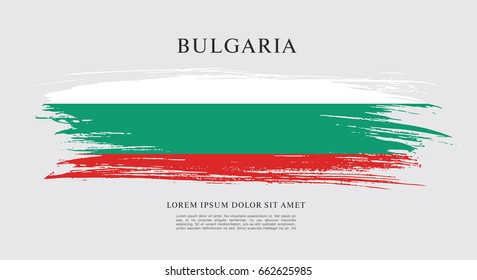 Vector illustration design of Bulgaria flag layout