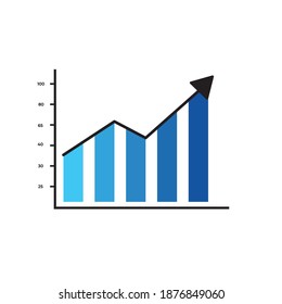 vector illustration design Business profit increase icon element
