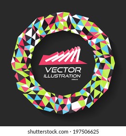 Vector illustration for design. Can be used for business presentation. With place for text.