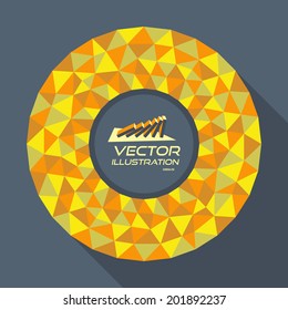 Vector illustration for design. Can be used for business presentation. With place for text. 