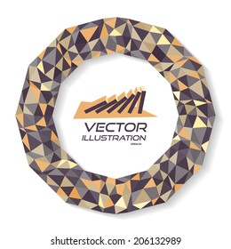 Vector illustration for design. Can be used for business presentation. With place for text. 