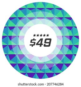 Vector illustration for design. Can be used for business presentation. With place for text.