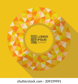 Vector illustration for design. Can be used for business presentation. With place for text. 