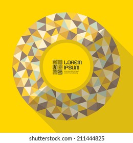 Vector illustration for design. Can be used for business presentation. With place for text. 