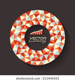 Ilustración vectorial para el diseño. Se puede utilizar para presentaciones de negocios. Con lugar para el texto. 