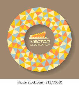 Vector illustration for design. Can be used for business presentation. With place for text. 