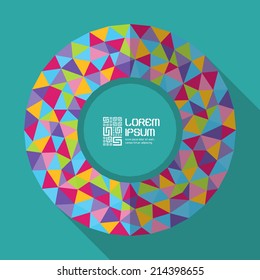 Vector illustration for design. Can be used for business presentation. With place for text. 