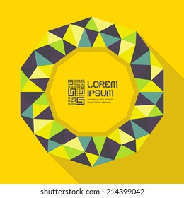 Vector illustration for design. Can be used for business presentation. With place for text. 