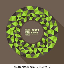 Vector illustration for design. Can be used for business presentation. With place for text. 