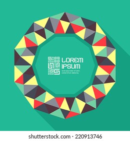 Vector illustration for design. Can be used for business presentation. With place for text. 