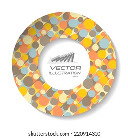 Vector illustration for design. Can be used for business presentation. With place for text. 