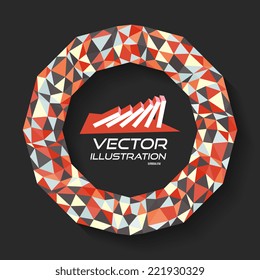 Ilustración vectorial para el diseño. Se puede utilizar para presentaciones de negocios. Con lugar para el texto. 