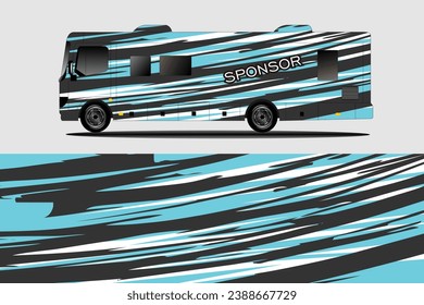 vector illustration design car wrap car sticker truck and bus