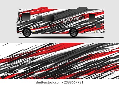 vector illustration design car wrap car sticker truck and bus