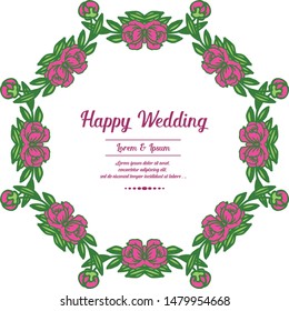 Vector illustration design card your are great with artwork colorful flower frame