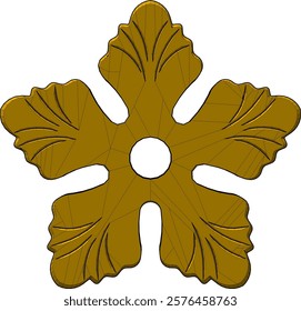 Vector illustration design of classic vintage ethnic floral wall ornament decoration for home interior 