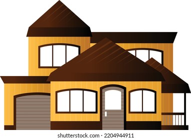 Concepto de diseño de la ilustración vectorial
arquitectura inmobiliaria  