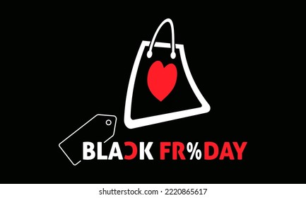 Vector illustration design concept of Black Friday observed on November 25