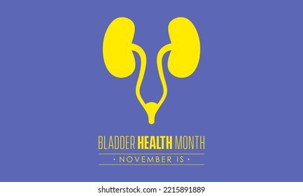 Concepto de diseño de ilustraciones vectoriales del Mes de Salud de la Bandera observado cada noviembre