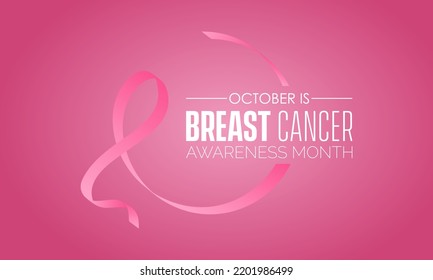 Vector illustration design concept of breast cancer awareness month observed on every october. Mature content