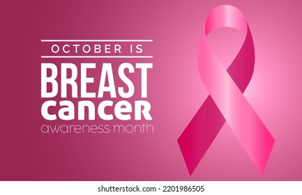 Vector illustration design concept of breast cancer awareness month observed on every october. Mature content