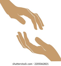 Vector Illustration design concept icon of shake hand