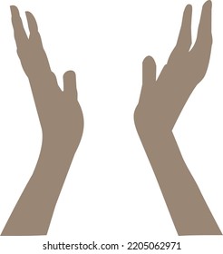 Vector Illustration design concept icon of holding hands