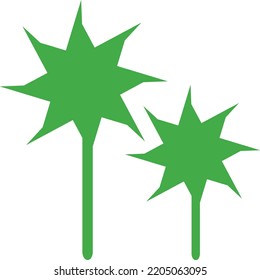 Vector Illustration design concept icon of green plant 