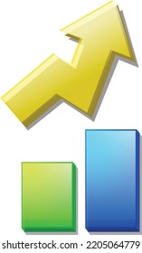 Icono de concepto de diseño de iluminación vectorial del gráfico 3d 