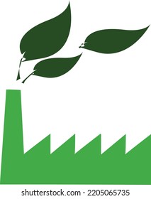 Icono del concepto de diseño de la ilustración vectorial de la energía verde 