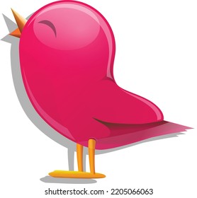 Vector Illustration design concept icon of 3d bird 