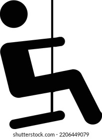Vector Illustration design concept
icon of swinging 
