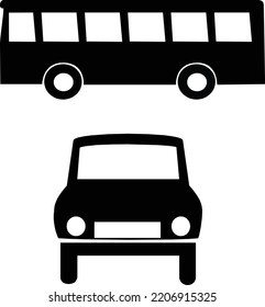 Vector Illustration design concept
icon of bus and motor 
