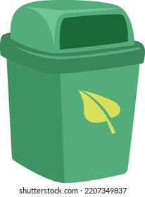 Concepto de diseño de la ilustración vectorial
icono de papelera reciclada 